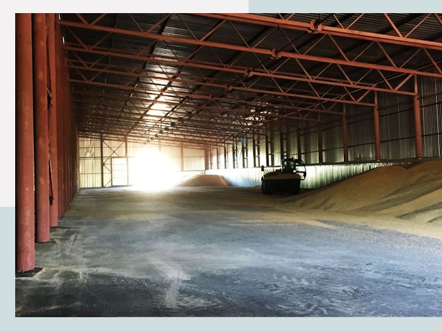 Строительство зернохранилищ в Железногорске