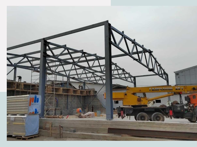 Строительство цехов в Железногорске