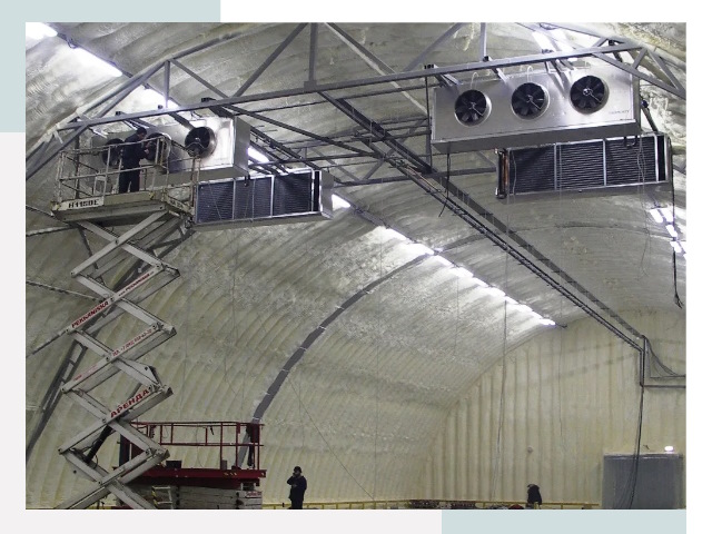 Оснащение ангаров в Железногорске
