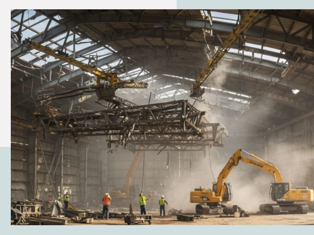 Демонтаж ангаров в Железногорске от 613 руб. за м²